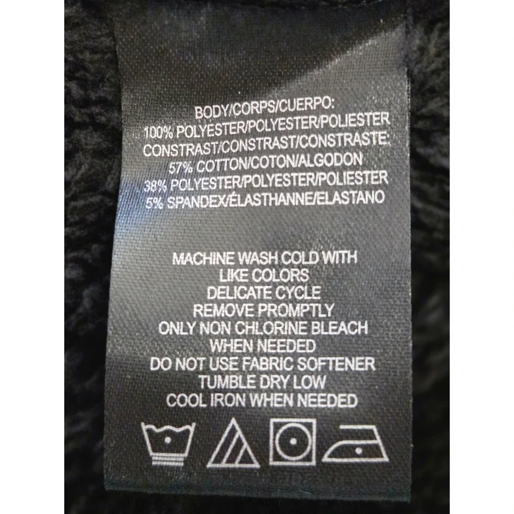 Andrew Marc Sport Fleece Full Zip Hoodie Jacket Size Medium Black‎ NWT $84 - Picture 6 of 7